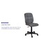 Flash Furniture Mid-Back Gray Quilted Vinyl Swivel Task Office Chair GO-1691-1-GY-GG - alternate 4